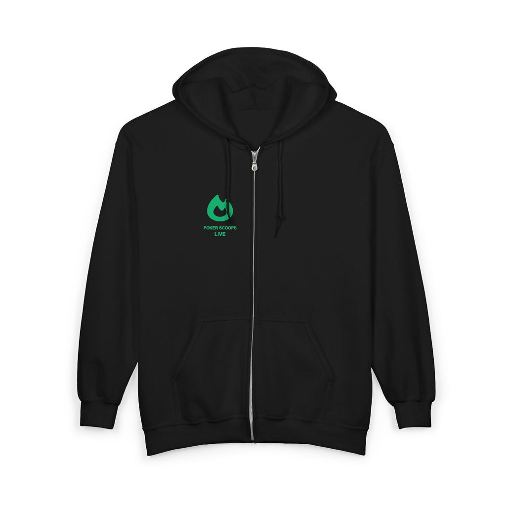 Poker Scoops Live Zip Hoodie — Black