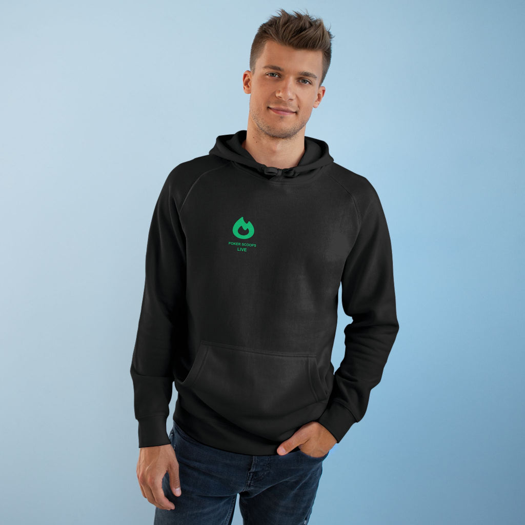 Poker Scoops Live Pullover Hoodie — Black (Intel Back)