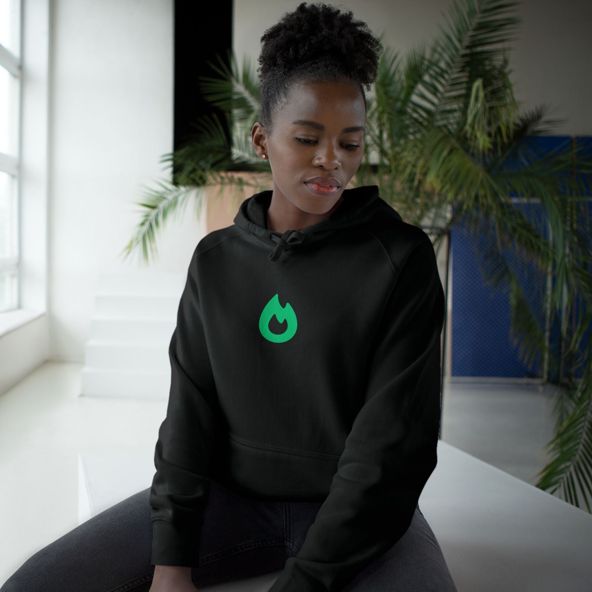 PSL Flame Zip Hoodie — Black