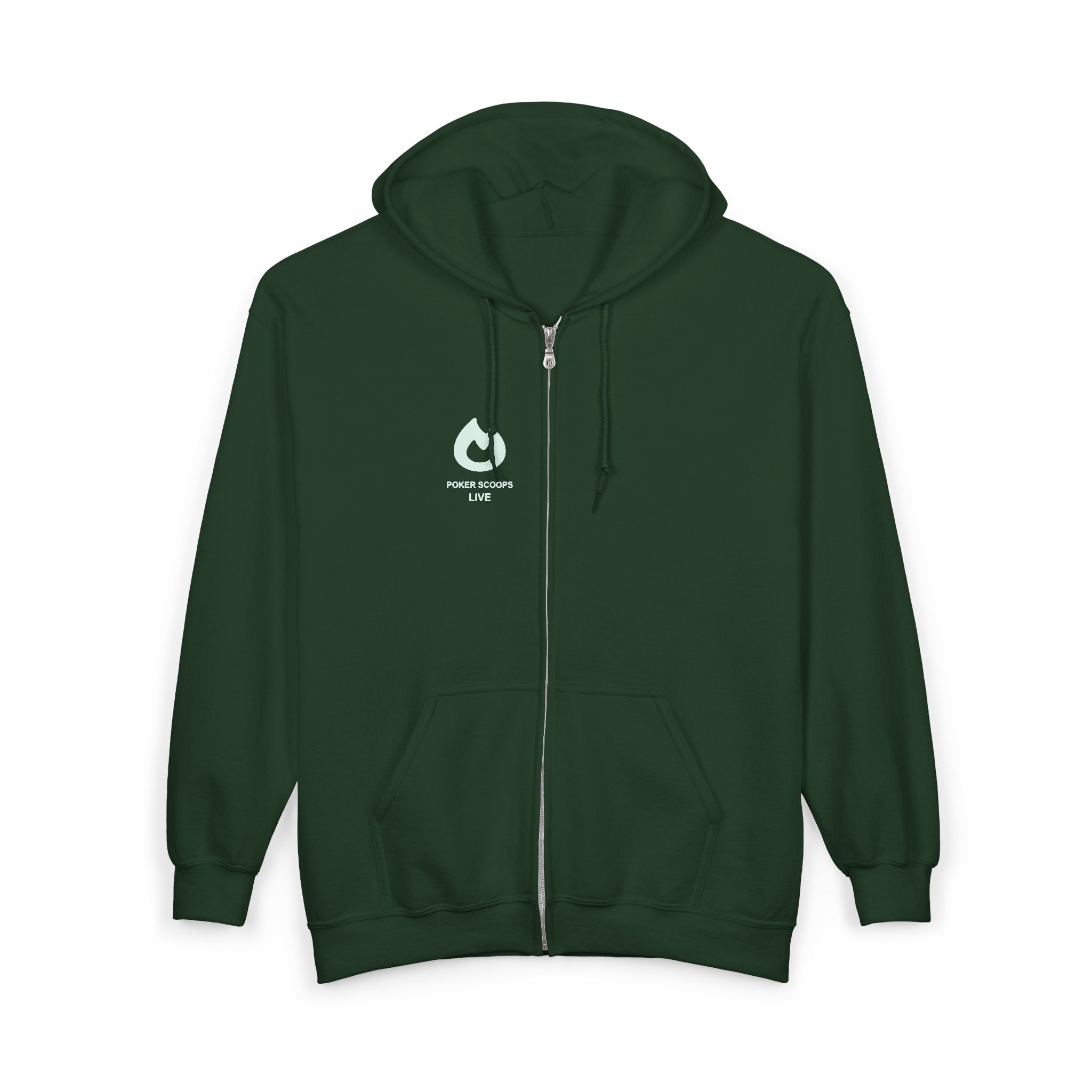 Poker Scoops Live Zip Hoodie — Green
