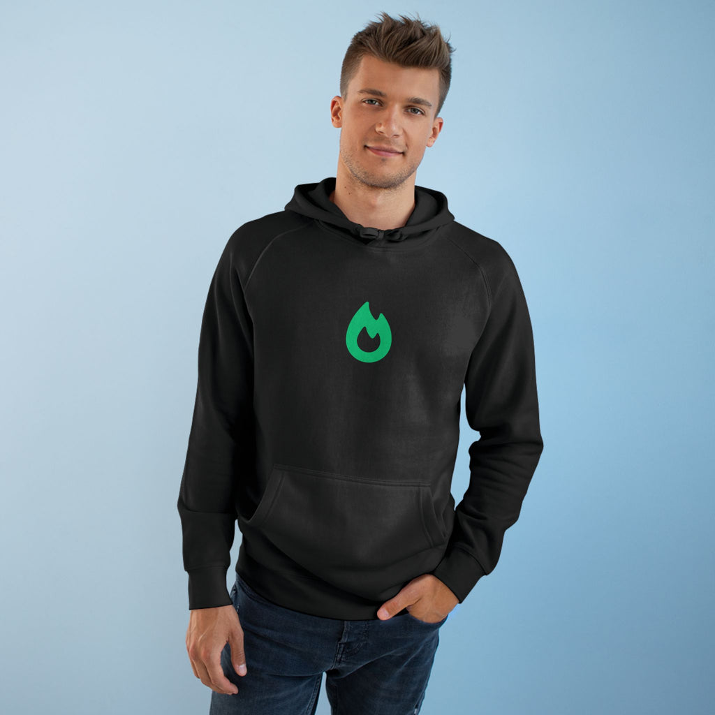 PSL Flame Zip Hoodie — Black